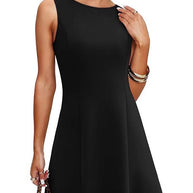 Damen A-Linien Kleid aus hochwertigem Stoff mit ergonomischem Schnitt WW