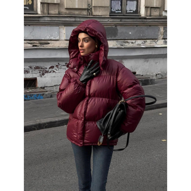Damen Steppjacke mit glänzender Oberflächenstruktur WW