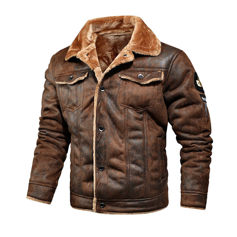 W&W Mode | Leder Pilotenjacke mit Weicher Fütterung Marinus