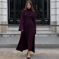 Damen Strick Kleid mit Longcardigan WW