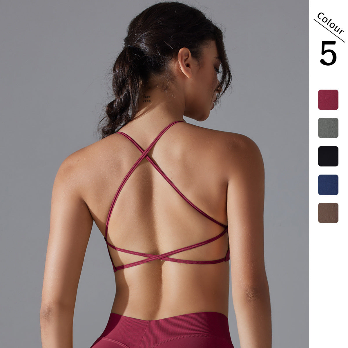 Damen Sport-Bustier mit elegantem Rückenausschnitt und atmungsaktiver Passform WW