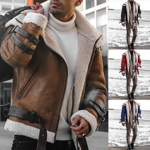 Herren Fliegerjacke mit luxuriösem Kunstfellfutter und modernen Akzenten WW