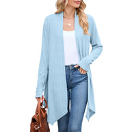 Damen Strickjacke mit asymmetrischem Schnitt und Strukturmuster WW