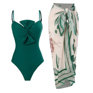 Damen Badeanzug mit elegantem Wickelrock WW