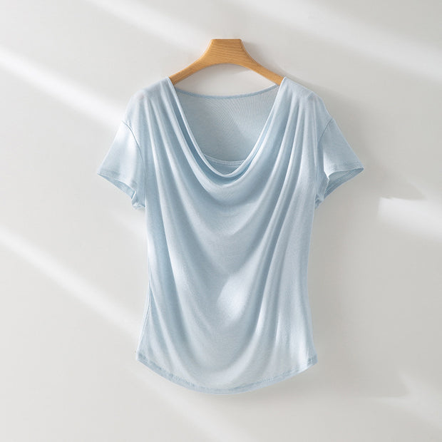 Damen Relaxed Fit Drape Top WW