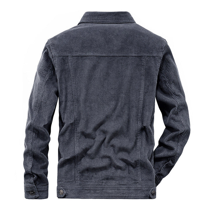 W&W Mode | Lässig Langärmelig Kordjacke mit Knöpfen