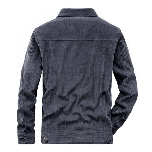 W&W Mode | Lässig Langärmelig Kordjacke mit Knöpfen
