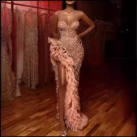 WW | Gold Silhouette Temperament Pendel Paillettenkleid