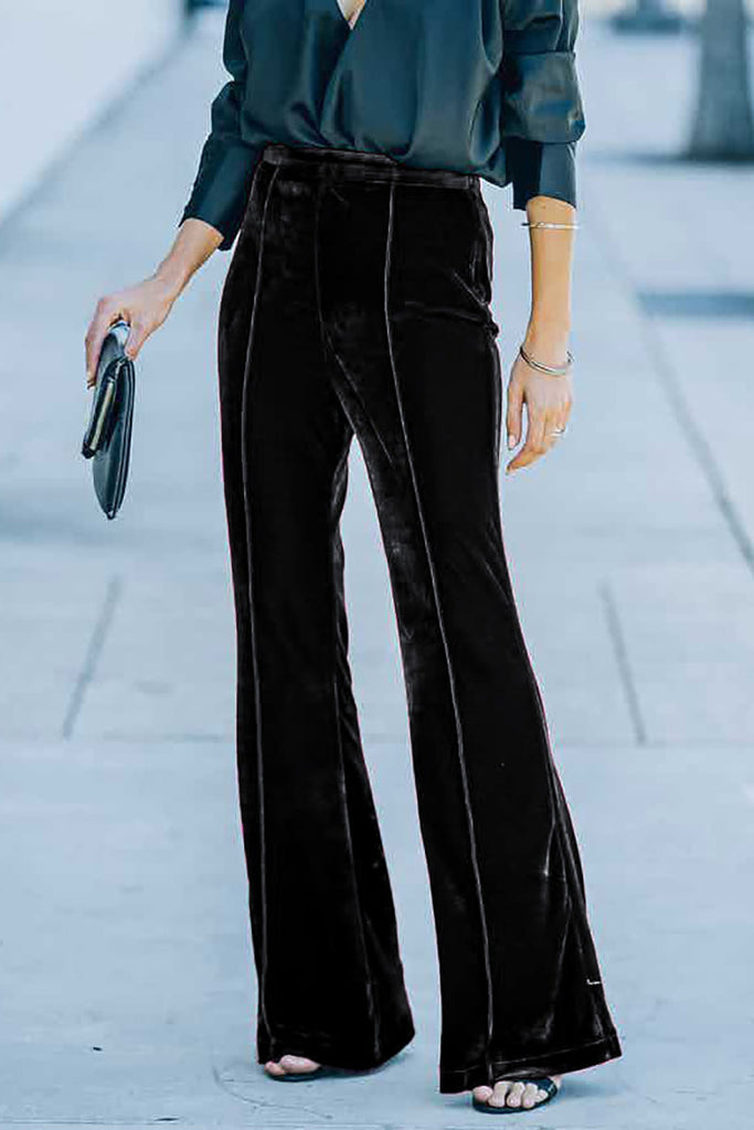 WW | Munter Velours Nahtlose Flare Hosen