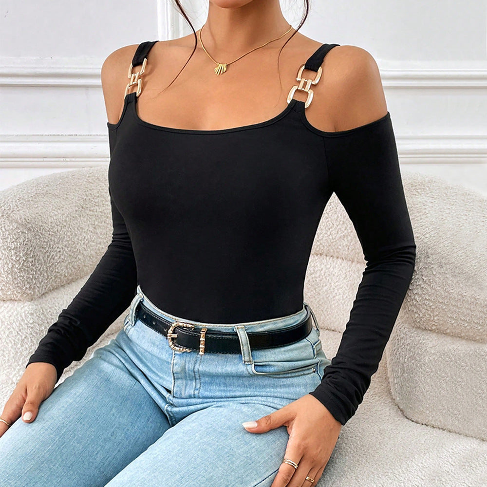 Damen Body mit tragbarem Off-Shoulder-Design W&W Mode