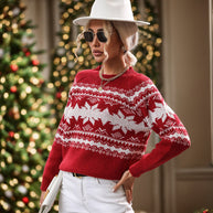 Damen Strickpullover mit schickem Norweger-Muster WW