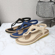 Damen Bequeme Zehentrenner mit geflochtenem Design WW