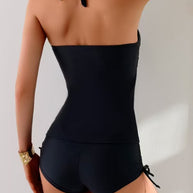 WW | Halterneck Tankini Satz Mit Kordelzug Für Damen