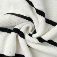 Damen Strickcardigan mit V-Ausschnitt und groben Streifen WW