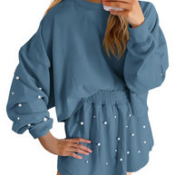 Damen Sportliches Sweatshirt- und Rock-Set WW