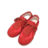 Damen Sneakers aus atmungsaktivem Wildleder mit modischen Schnürdetails WW