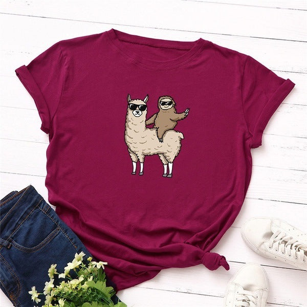 Femme Fun Tier Grafik T-Shirt WW