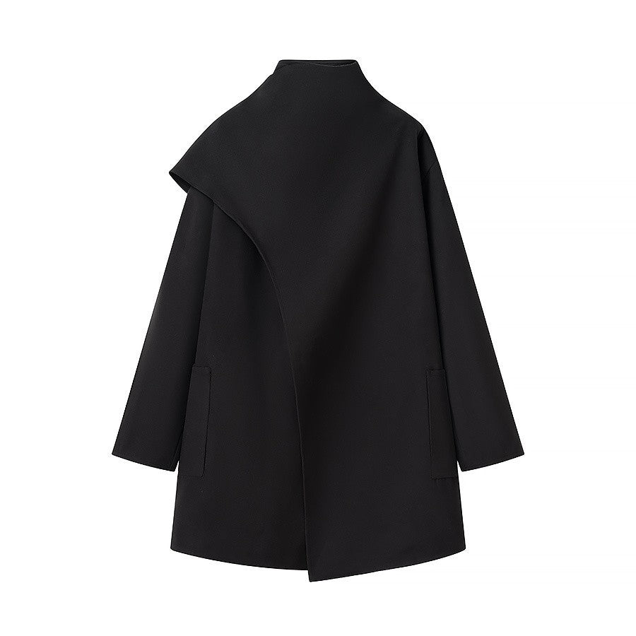 WW | Stehkragen Cape-Stil Mantel