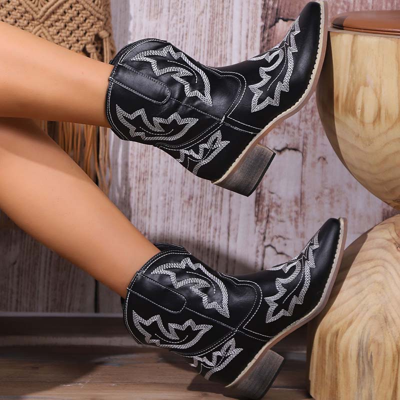 W&W Mode | Vintage Bestickte Stiefel