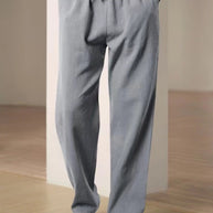 Herren Bequeme Leinenhose mit verstellbarem Bund WW