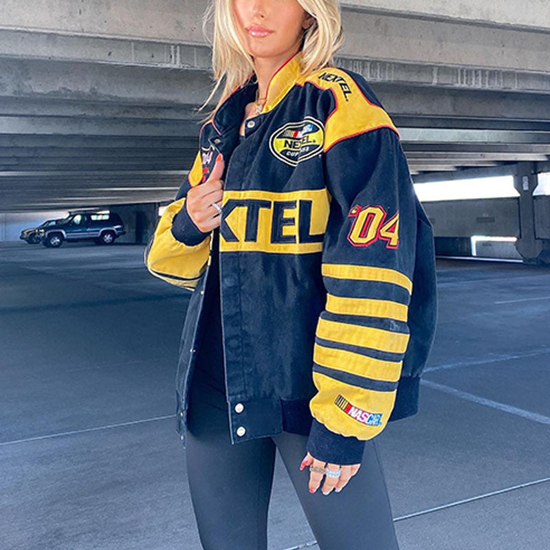 Damen sportliche Oversize-Jacke WW