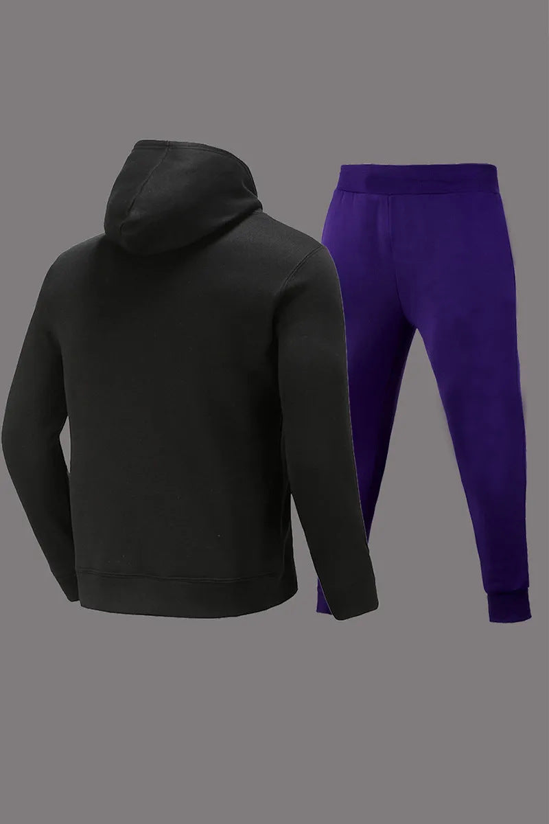 Damen Stadium Hoodie und Jogginghose Set mit buntem Grafiken WW