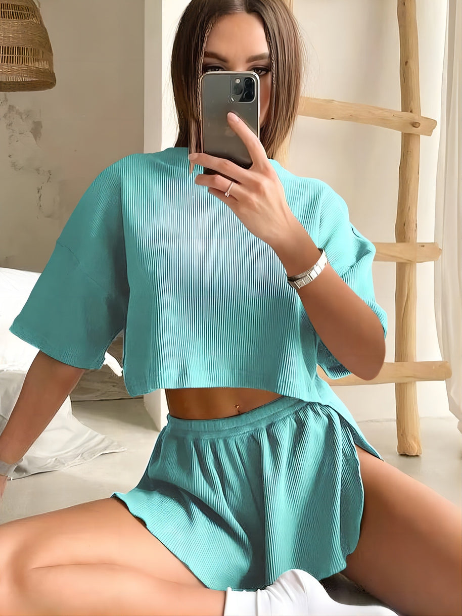 Damen Sanft Falten Lounge Set WW