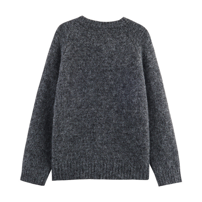 Damen Strickjacke mit buntem Pilzdesign WW