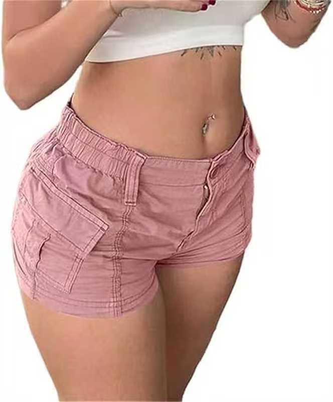 Damen Cargo-Shorts mit praktischen Taschen und elastischem Bund WW