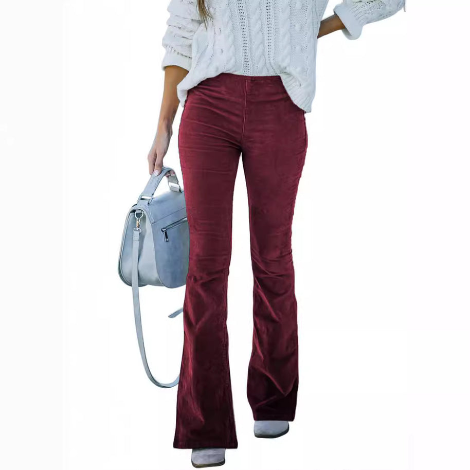 Damen ausgestellte Cord-Hosen WW