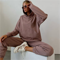 Damen Sportliches Sweatshirt- und Jogginghose-Set WW