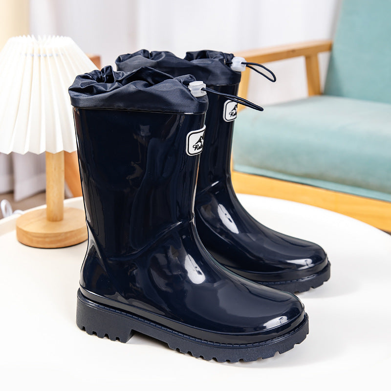 Damen Hochwertige und stylische Gummistiefel mit verstellbarem Schnürsystem WW