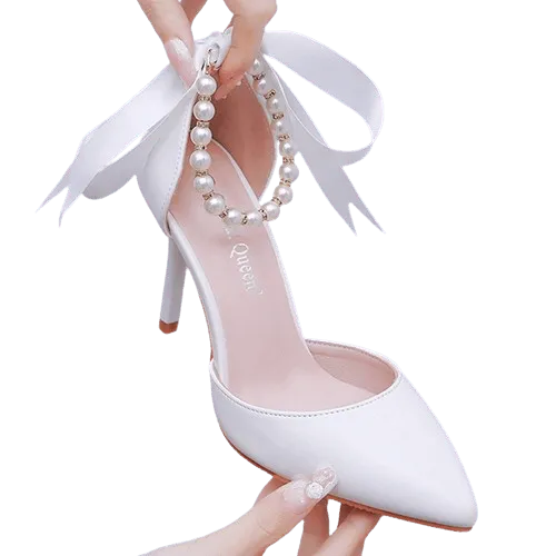 WW | Elegante Schuhe mit Perlen und Schnalle