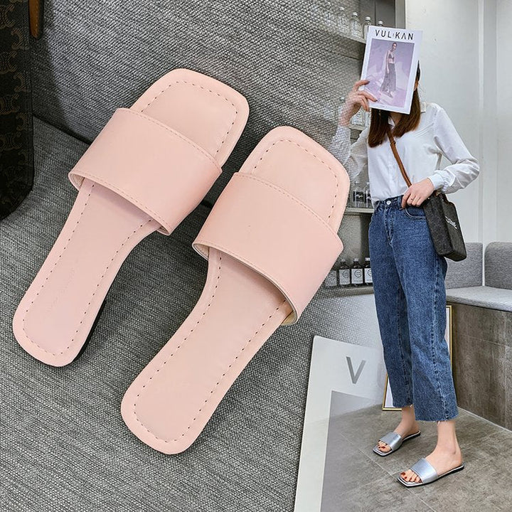 Damen Offene Zehentrenner-Pantoletten mit elegantem Design W&W Mode