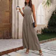 Damen Jumpsuit mit elegantem Schnitt und modischem Muster W&W