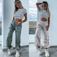 Damen Cargo-Hosen im lässigen Schnitt mit praktischen Taschen WW