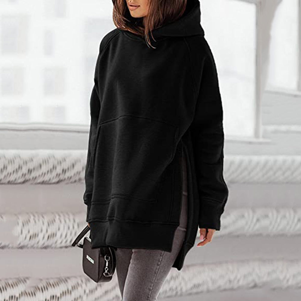 Damen Oversized Sweatshirt mit Kapuze WW