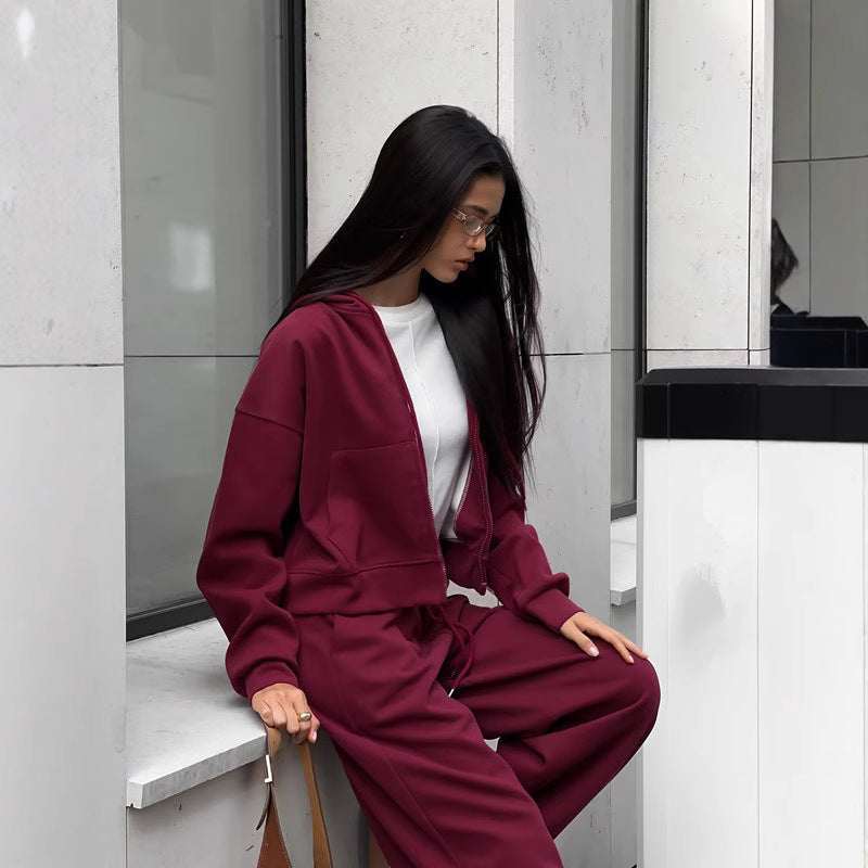 Damen Sportliche Kapuzenjacke WW