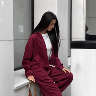 Damen Sportliche Kapuzenjacke WW