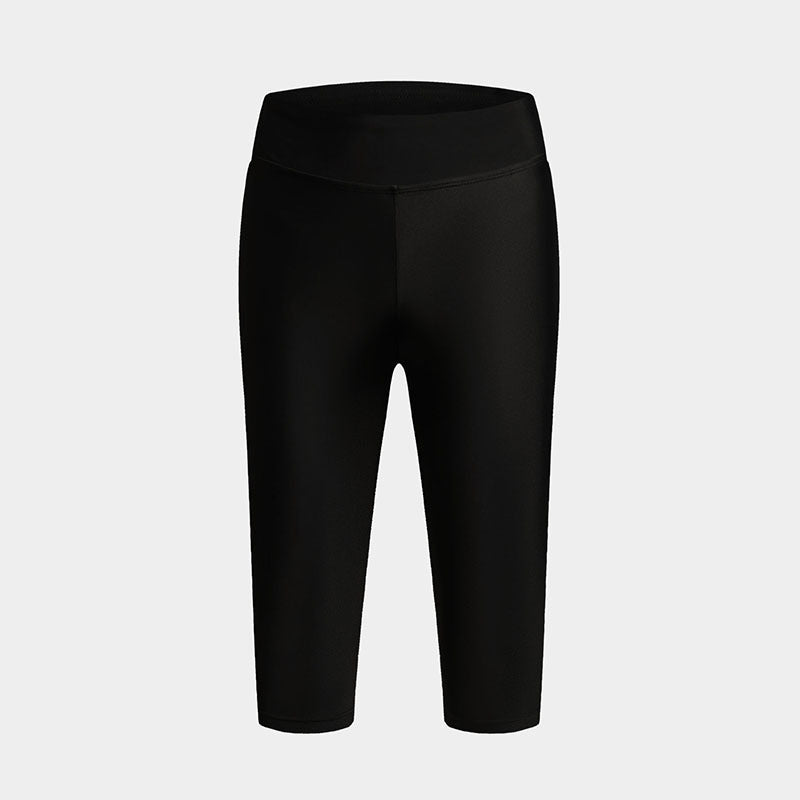 Damen Sportliche 3/4-Leggings mit hohem Bund und atmungsaktivem Material W&W Mode