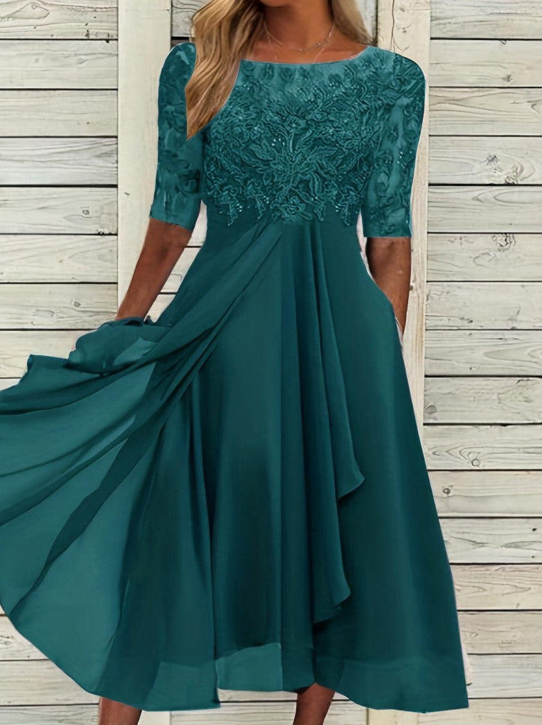 W&W Mode | Midikleid mit Frontschlitz