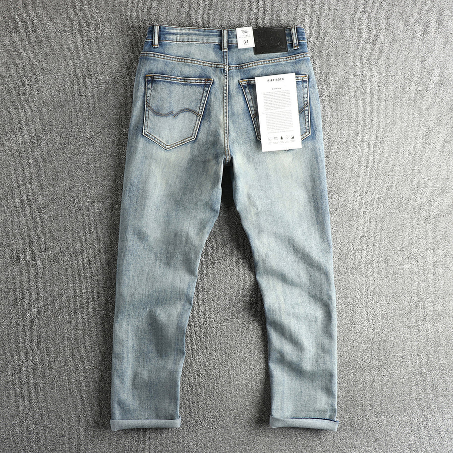 Damen Slim-Fit Jeans mit lässigen Fransen WW