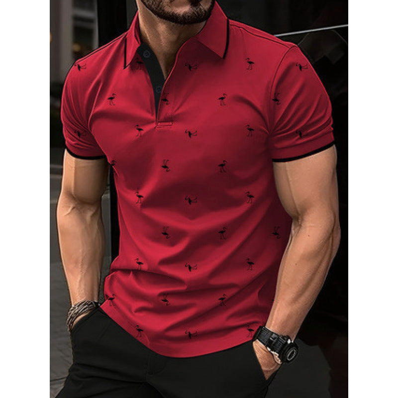 Herren Freizeit Bedrucktes Polo-Shirt WW