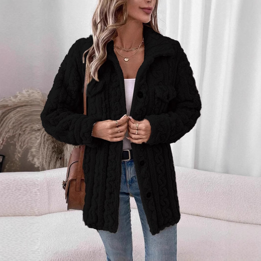 Damen Strickjacke mit strukturierter Oberfläche WW