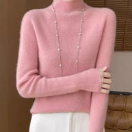 WW | Eleganter Pullover Aus Besticktem Blumenstrick Für Frauen