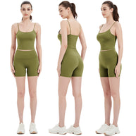 Damen Sportliches Top und Shorts Set WW