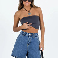 Damen High-Waisted Denim Shorts mit lässigem Schnitt WW