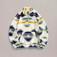 – Gewebte Jacke mit bedrucktem Kragen