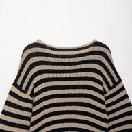 Damen Strickpullover mit stilvollem Streifendessin und weichem Material WW