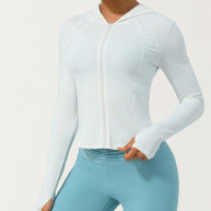 Damen Sportjacke mit praktischen Daumenlöchern und athletischem Schnitt WW